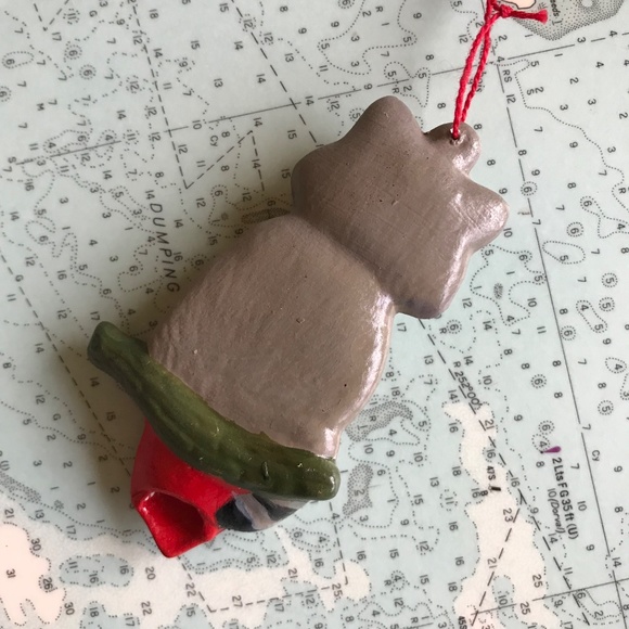 Vintage Hand Painted Ceramic Mouse and Raccoon Ornaments - Picture 7 of 9